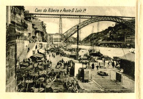 Porto : aspecto parcial da cidade e Ponte Dom Luís I