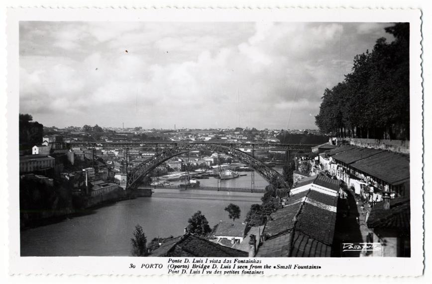Porto : Ponte Dom Luis I vista das Fontainhas