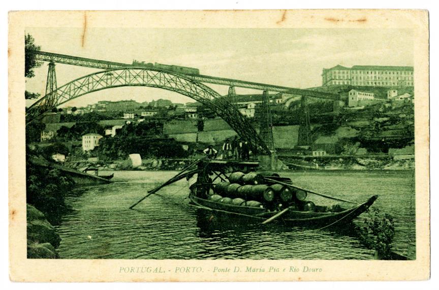 Portugal : Porto : Ponte Dom Maria Pia e Rio Douro