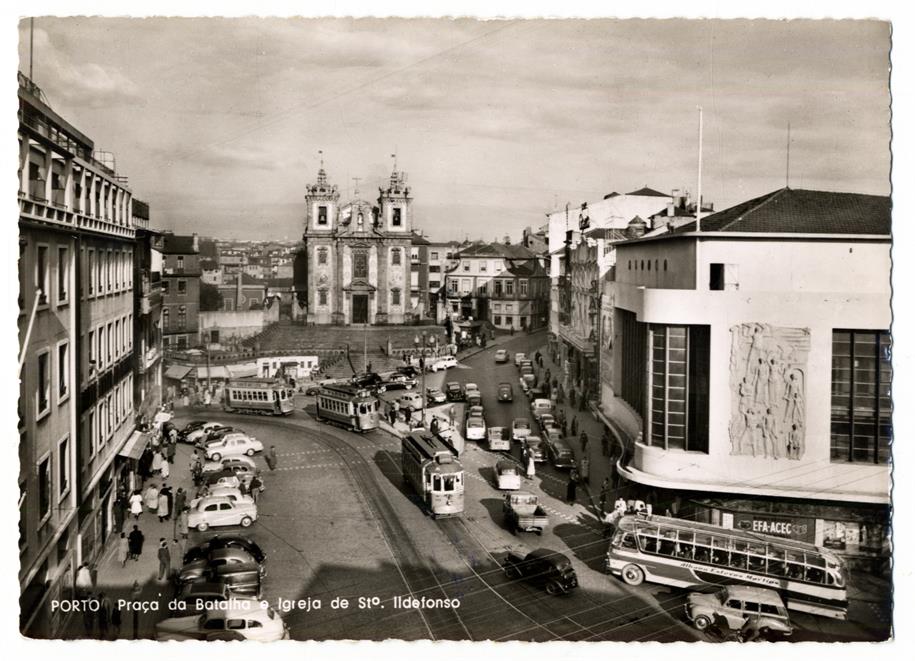 Porto : Praça da Batalha e Igreja de St.º Ildefonso
