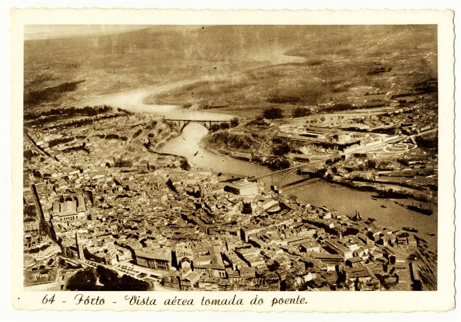 Porto : vista aérea tomada do poente