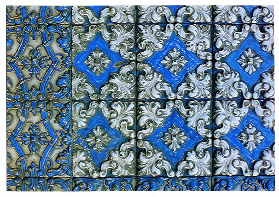 Azulejos : Séc. XIX : Vila Nova de Gaia : Fábrica de Cerâmica das Devezas