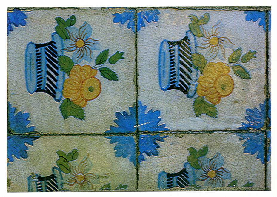 Azulejos : Séc. XIX : Vila Nova de Gaia : Fábrica do Cavaco (?)
