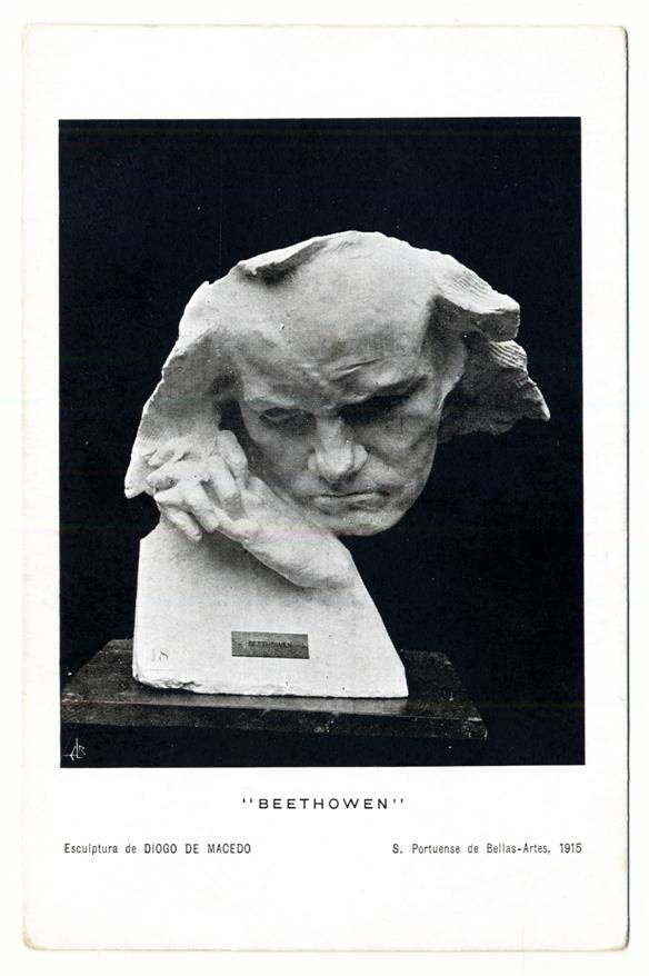 Beethoven : escultura de Diogo de Macedo : Sociedade Portuense de Belas-Artes, 1915