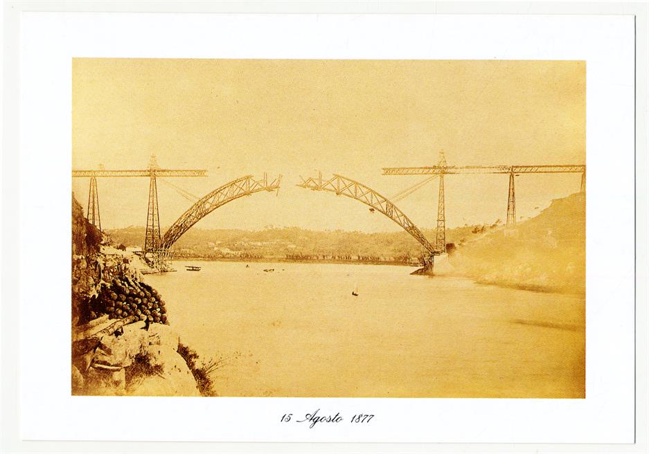Construção da Ponte Maria Pia, 15 de Agosto de 1877