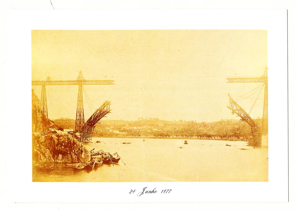 Construção da Ponte Maria Pia, 27 de Junho de 1877