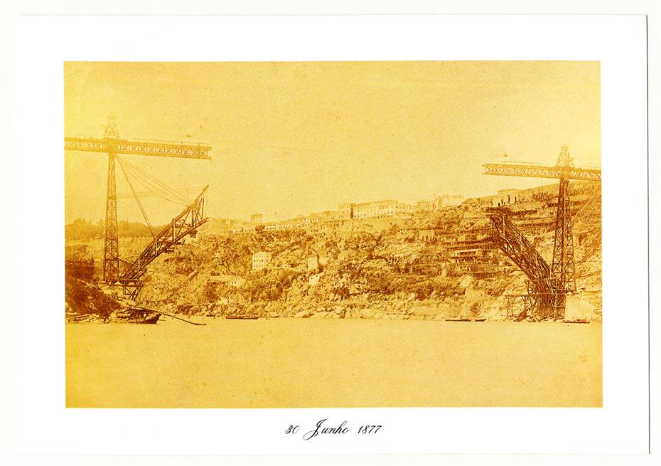 Construção da Ponte Maria Pia, 30 de Junho de 1877