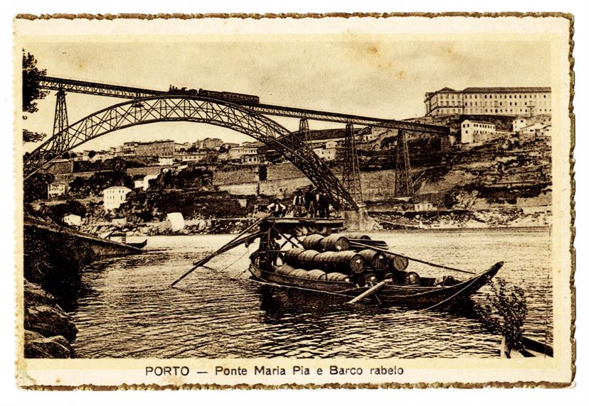 Porto : Ponte Maria Pia e Barco Rabelo
