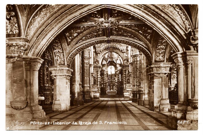 Porto : interior da Igreja de São Francisco