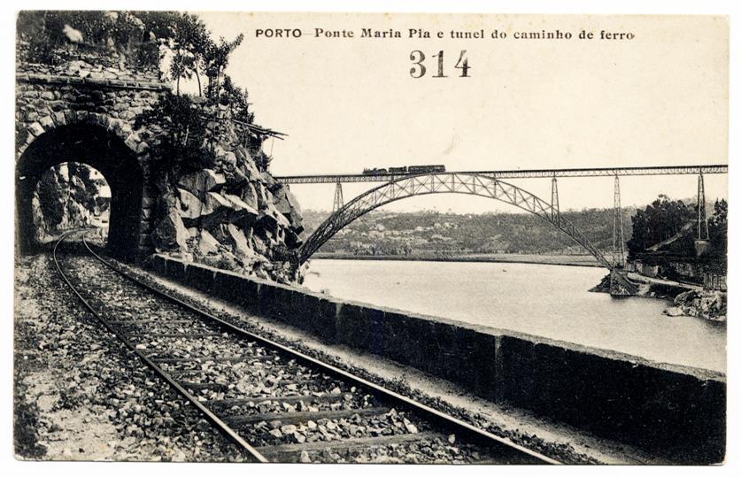 Porto : Ponte Maria Pia e tunel do caminho de ferro