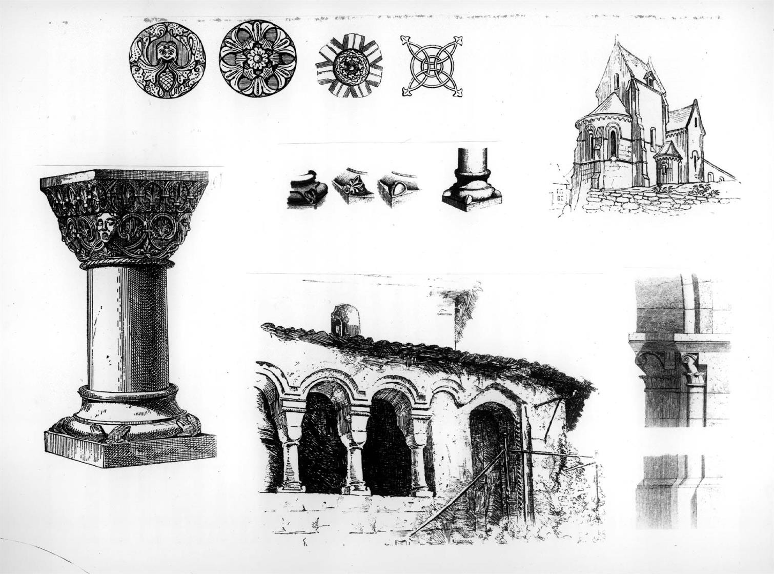 Desenhos de templos