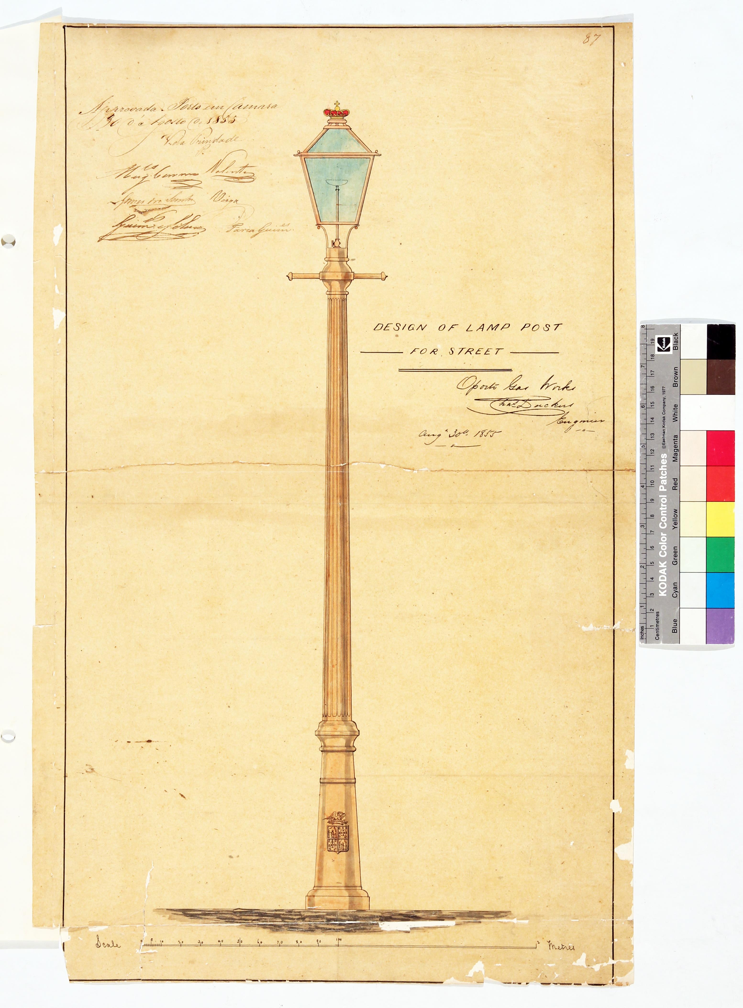 Design of lamp post for street ()
