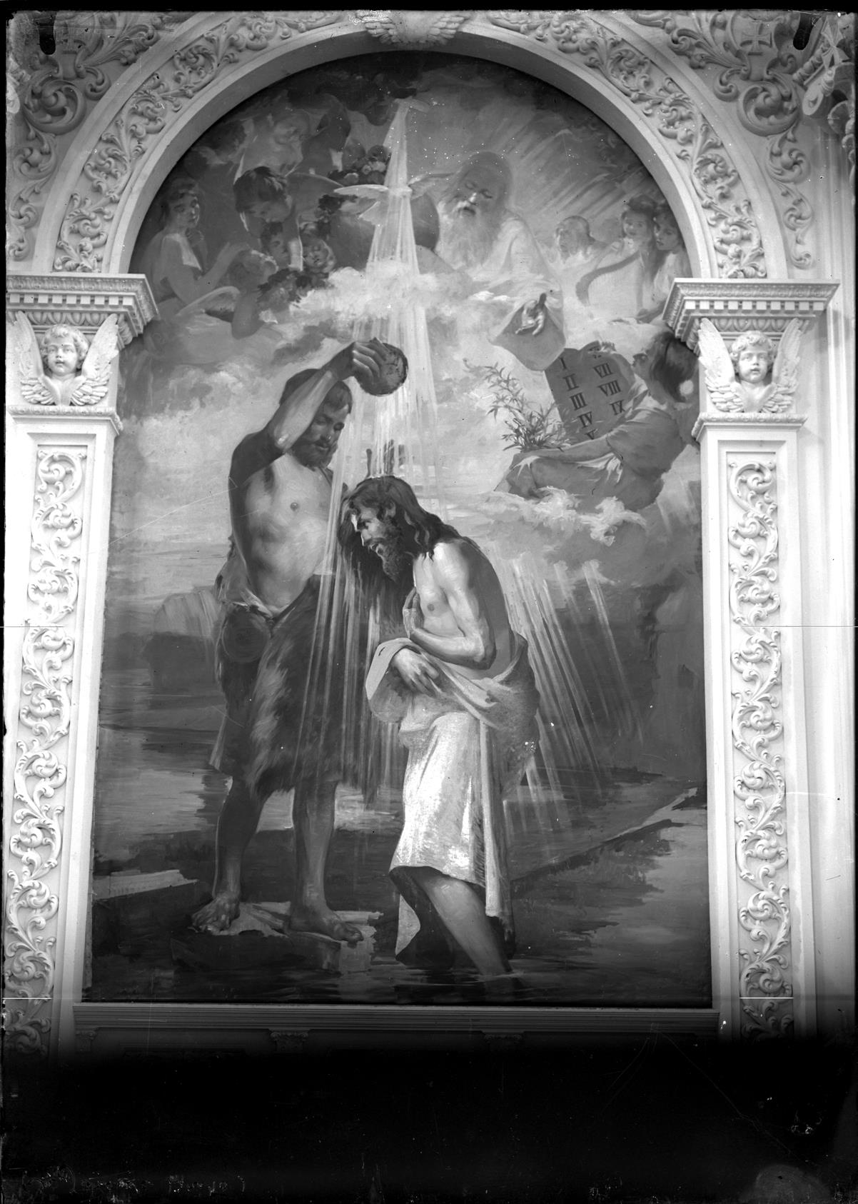 Painel da igreja da Trindade : "Baptismo de Cristo"