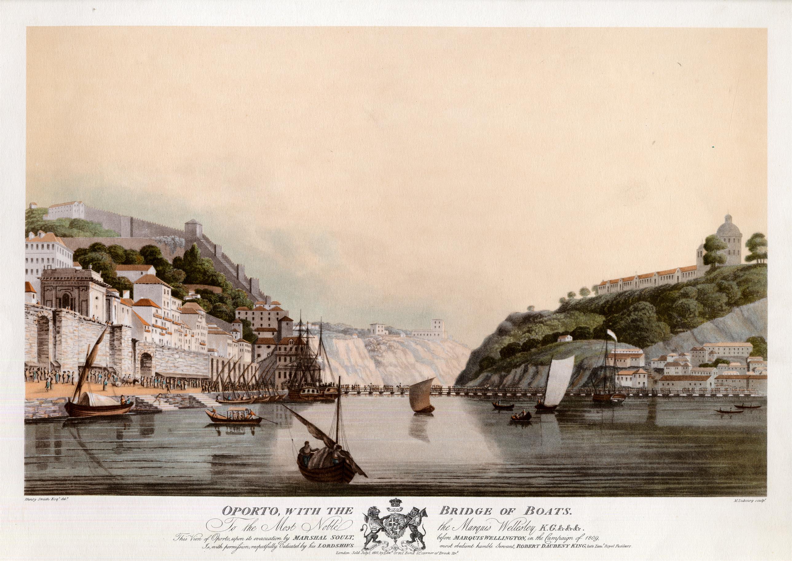 Oporto, with the bridge of boats