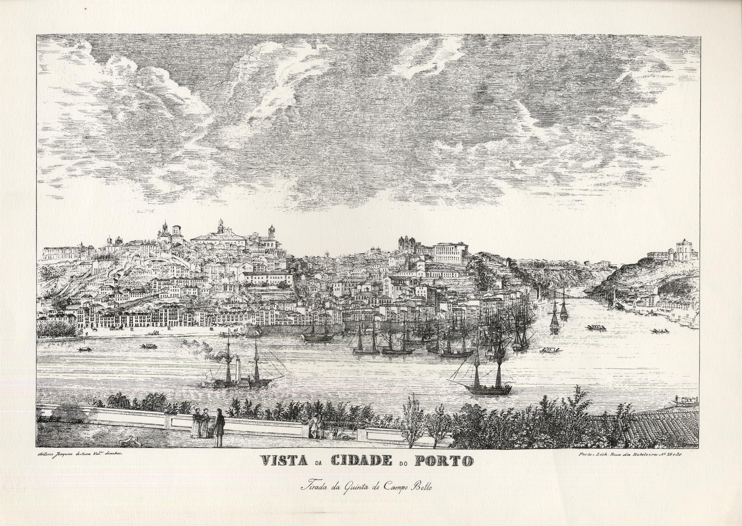 Vista da cidade do Porto tirada da Quinta de Campo Belo
