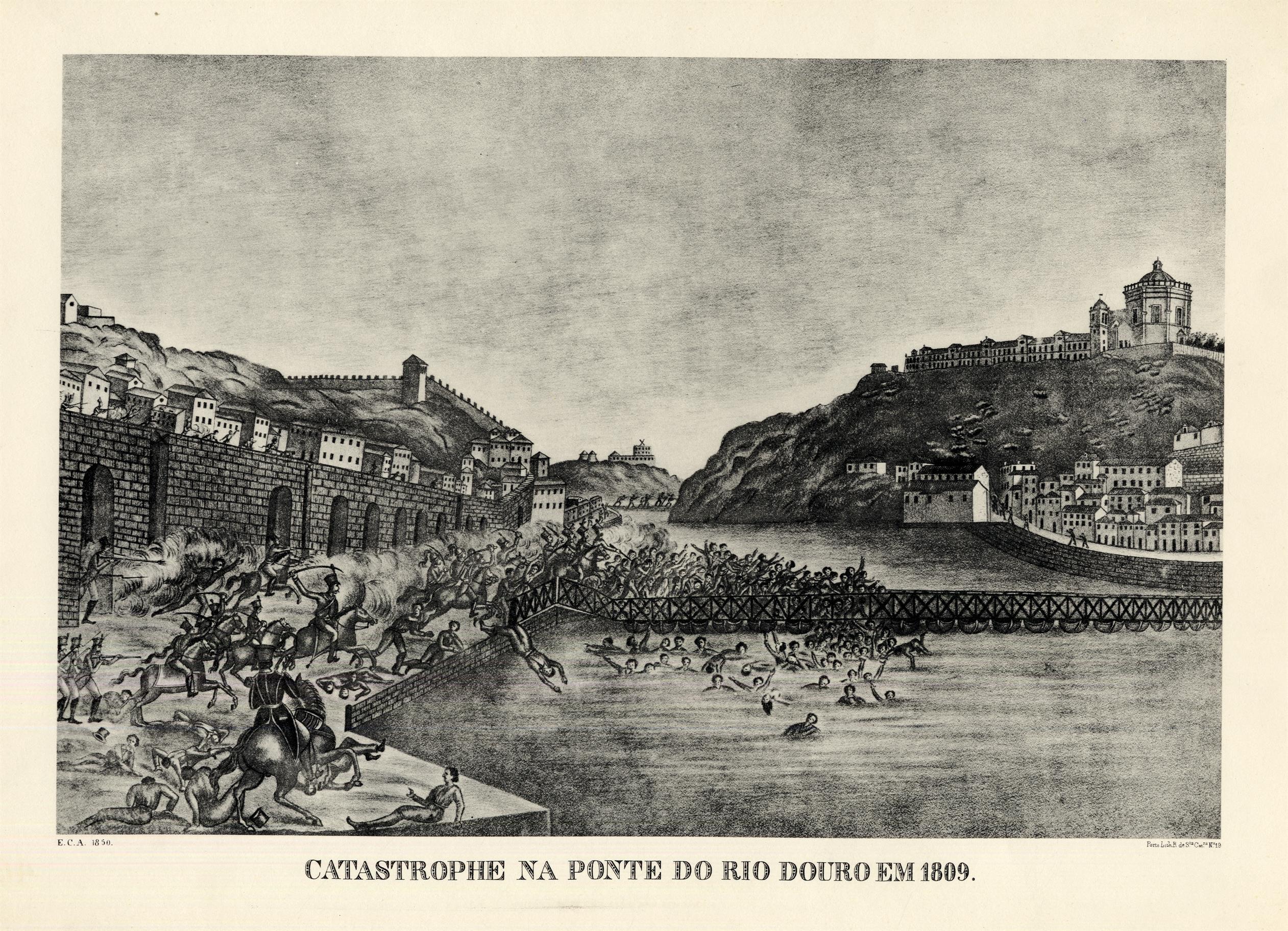 Catástrofe na ponte do Rio Douro em 1809