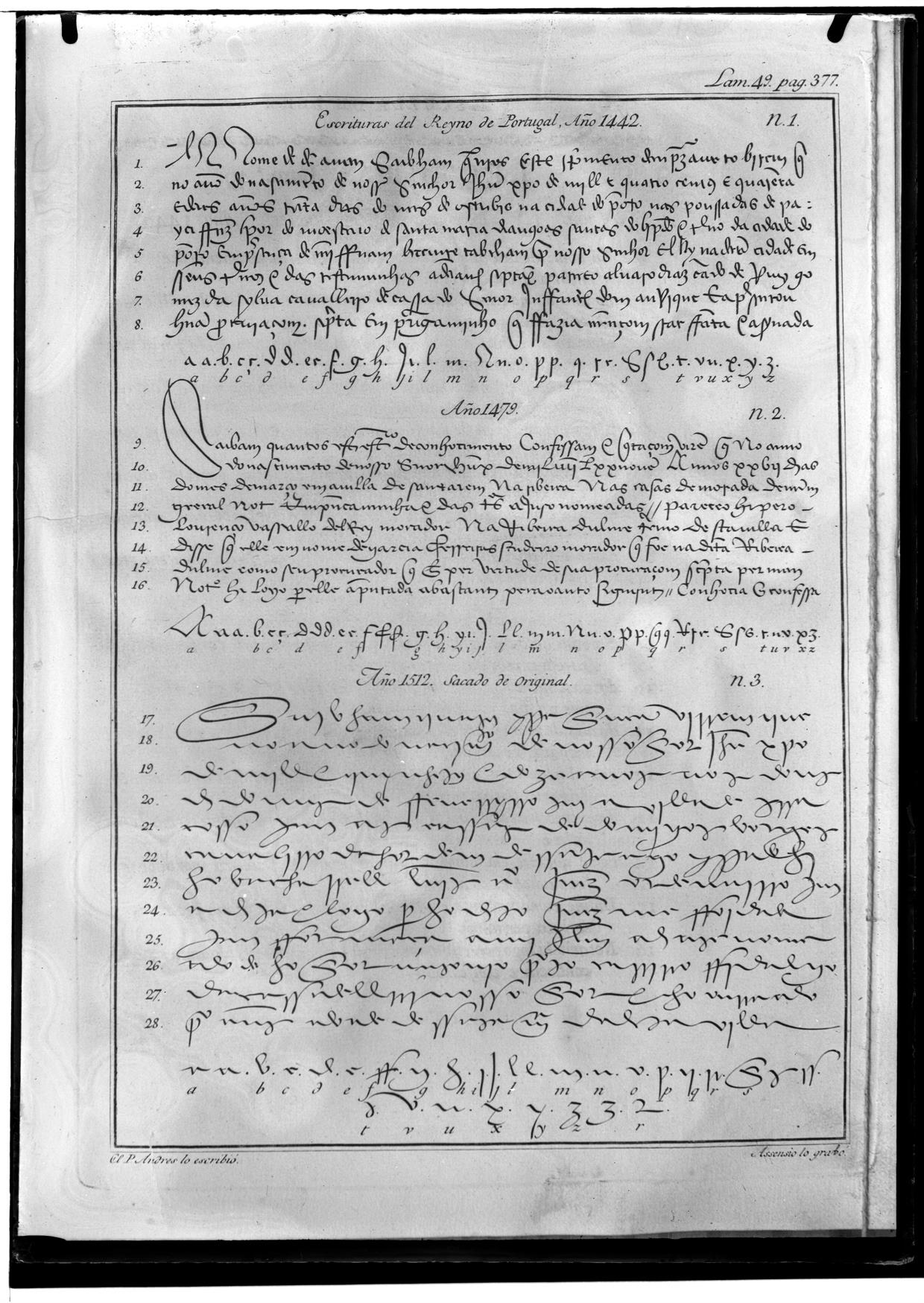 [Compêndio de Paleografia] : escritas do reino de Portugal : [séculos XV e XVI] : página 372