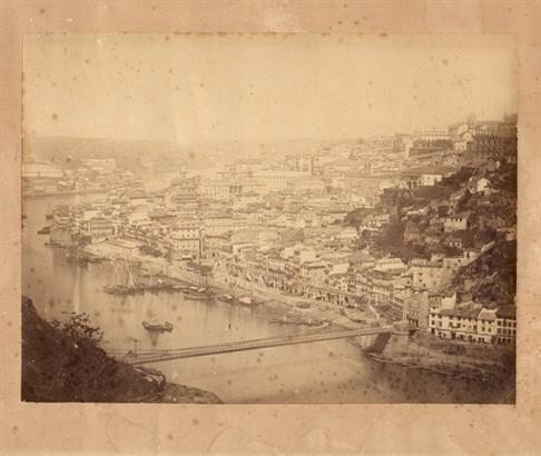Vista do Porto e Ponte Pênsil