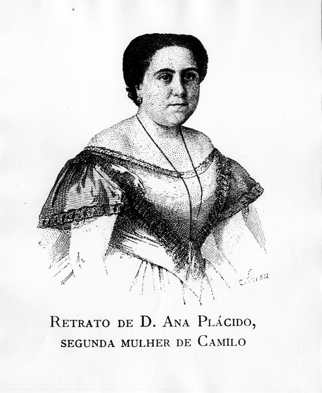 Retrato de D. Ana Plácido : segunda mulher de Camilo