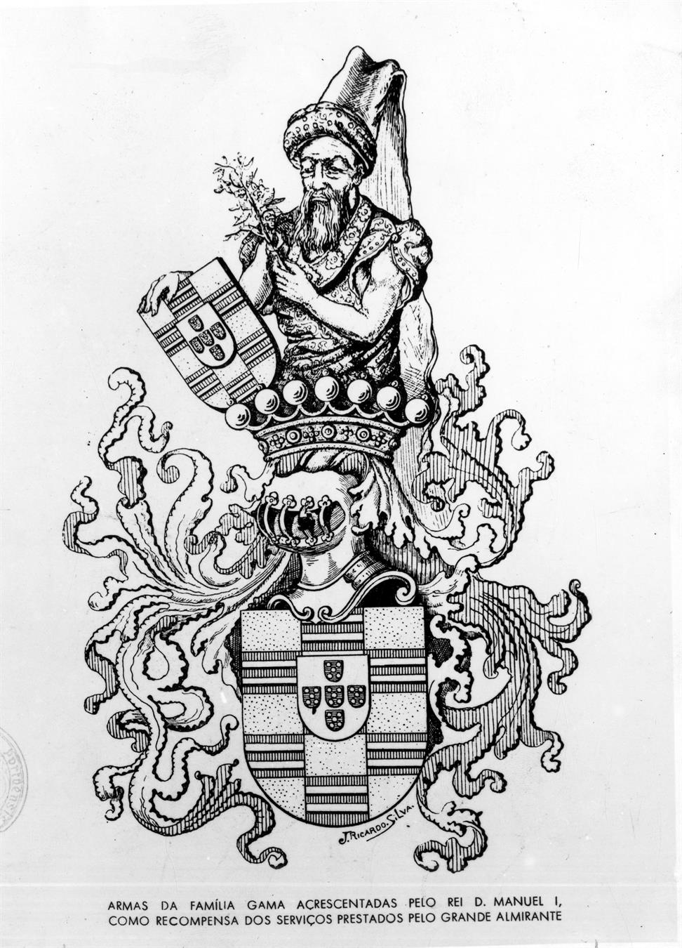 Vasco da Gama : notas históricas e genealógicas : armas da família Gama